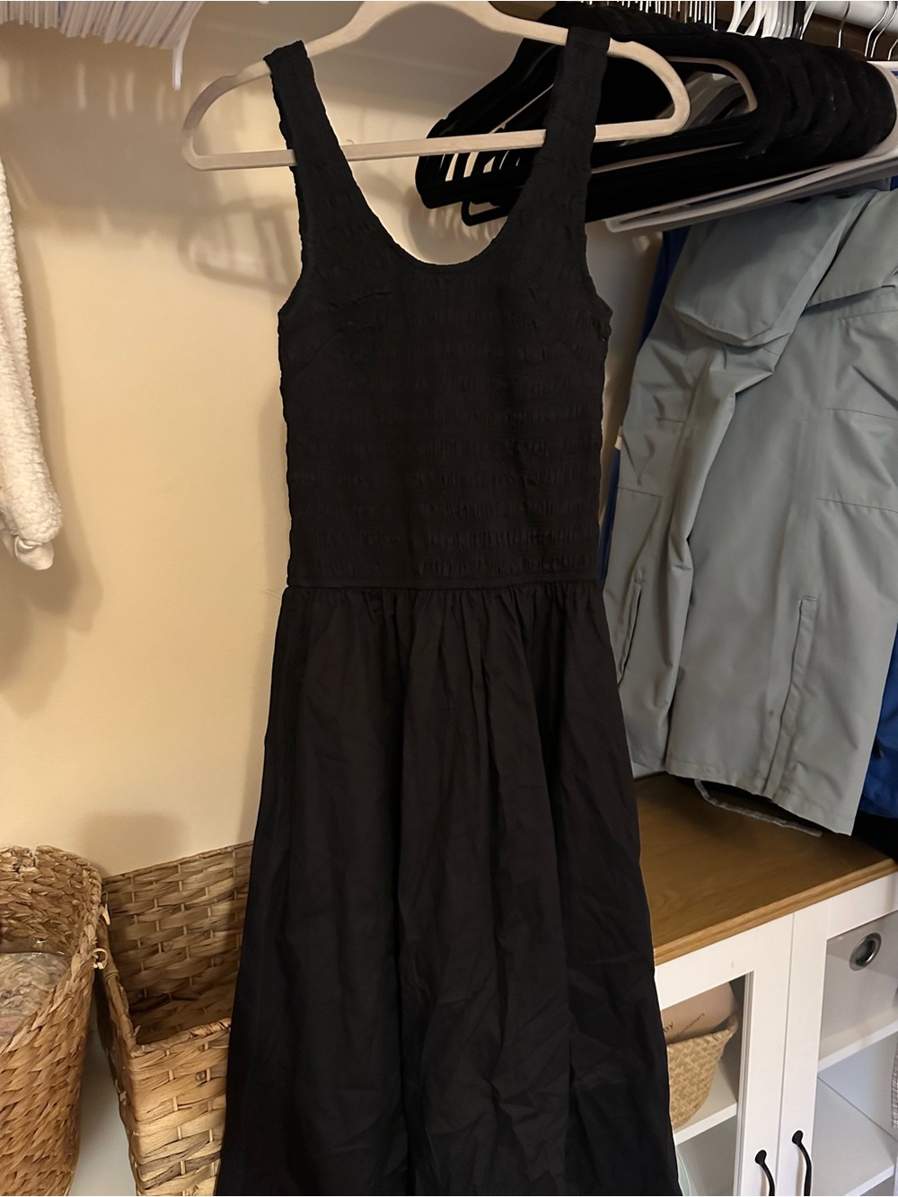 Sincerely Jules Black Sleeveless Smocked Bodice Maxi Dress